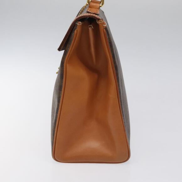 CELINE Macadam Canvas Hand Bag Pvc Brown Gold - Picture 4 of 13